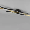 LED Deckenleuchte BLAZE dimmbar Lichtfarbe einstellbar Schwarz Gold, B: 107cm
