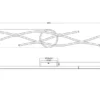 LED Deckenleuchte BLAZE lang dimmbar & 2 Lichtfarben Schwarz, Breite 107cm