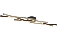 LED Deckenleuchte BLAZE lang dimmbar & 2 Lichtfarben Schwarz, Breite 107cm