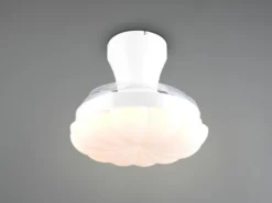 LED Deckenleuchte BORAS mit Ventilator und Fernbedienung Ø 34cm - max. 60cm