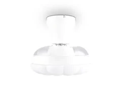 LED Deckenleuchte BORAS mit Ventilator und Fernbedienung Ø 34cm - max. 60cm