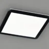 LED Deckenleuchte CAMILLA Schwarz matt mit Switch Dimmer IP44, Quadrat 40cm
