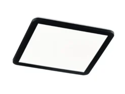 LED Deckenleuchte CAMILLA Schwarz matt mit Switch Dimmer IP44, Quadrat 40cm