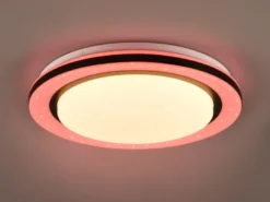 LED Deckenleuchte CARTIDA Fernbedienung Sternenhimmel Farbwechsel, Ø 38cm