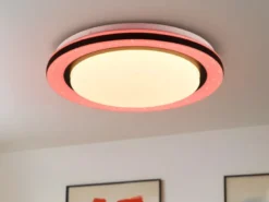 LED Deckenleuchte CARTIDA Fernbedienung Sternenhimmel Farbwechsel, Ø 38cm