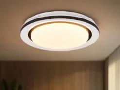 LED Deckenleuchte CARTIDA Fernbedienung Sternenhimmel Farbwechsel, Ø 38cm