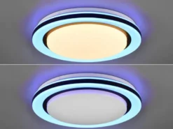 LED Deckenleuchte CARTIDA Fernbedienung Sternenhimmel Farbwechsel, Ø 38cm