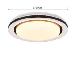 LED Deckenleuchte CARTIDA Fernbedienung Sternenhimmel Farbwechsel, Ø 38cm