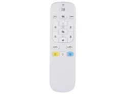 LED Deckenleuchte CELINATA mit Ventilator & Fernbedienung Holzoptik, Breite 44cm
