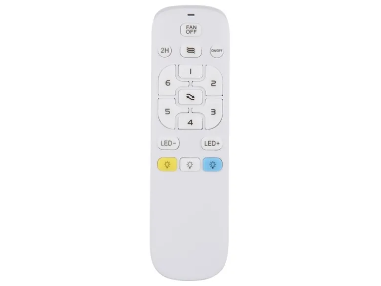LED Deckenleuchte CELINATA mit Ventilator & Fernbedienung Holzoptik, Breite 44cm