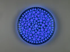 LED Deckenleuchte CHIZU Schwarz dimmbar Fernbedienung & Farbwechsler, Ø 40cm