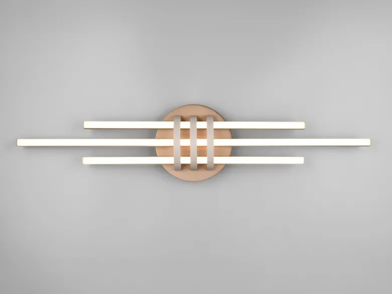 LED Deckenleuchte CINTO in Coffee, dimmbar, Breite 81cm