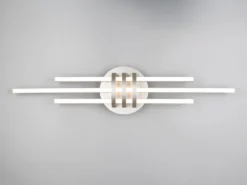 LED Deckenleuchte CINTO in Silber, dimmbar, Breite 81cm