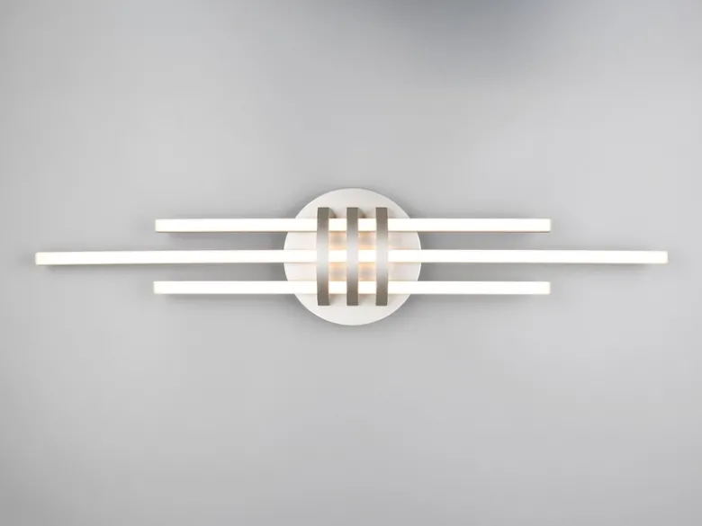 LED Deckenleuchte CINTO in Silber, dimmbar, Breite 81cm
