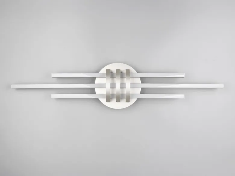 LED Deckenleuchte CINTO in Silber, dimmbar, Breite 81cm