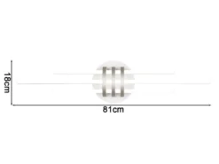 LED Deckenleuchte CINTO in Weiß, dimmbar, Breite 81cm