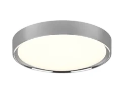LED Deckenleuchte CLARIMO in Silber Chrom IP44 Badlampe, Ø 33cm