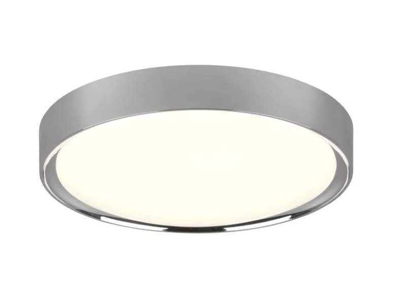 LED Deckenleuchte CLARIMO in Silber Chrom IP44 Badlampe, Ø 33cm