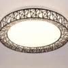 LED Deckenleuchte CLUSTER dimmbar mit Fernbedienung, Schwarz Ø 48cm
