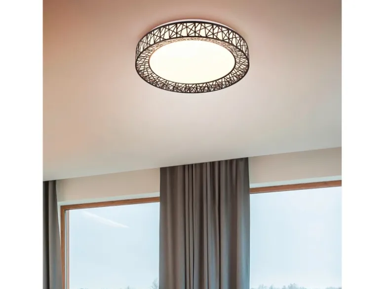 LED Deckenleuchte CLUSTER dimmbar mit Fernbedienung, Weiß Ø 48cm