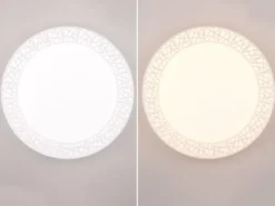 LED Deckenleuchte CLUSTER dimmbar mit Fernbedienung, Weiß Ø 48cm