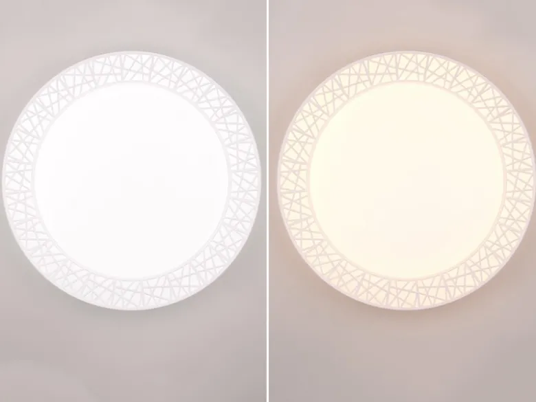 LED Deckenleuchte CLUSTER dimmbar mit Fernbedienung, Weiß Ø 48cm