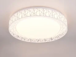 LED Deckenleuchte CLUSTER dimmbar mit Fernbedienung, Weiß Ø 48cm