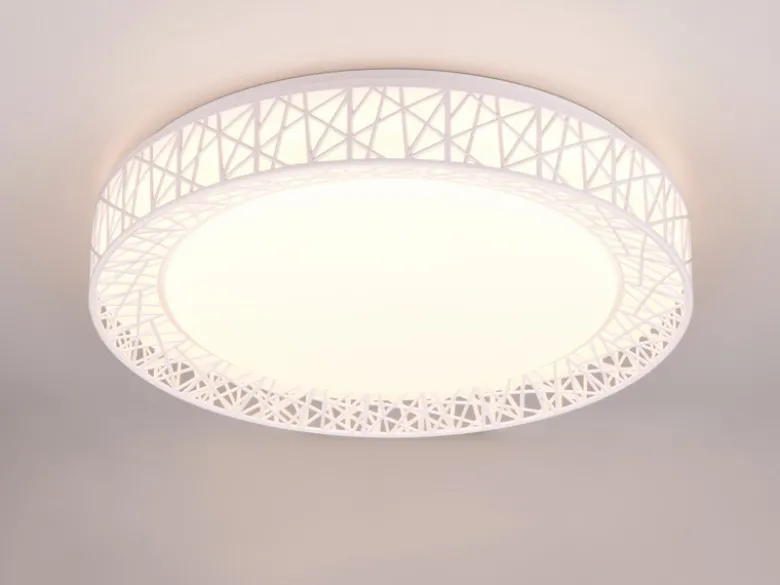 LED Deckenleuchte CLUSTER dimmbar mit Fernbedienung, Weiß Ø 48cm