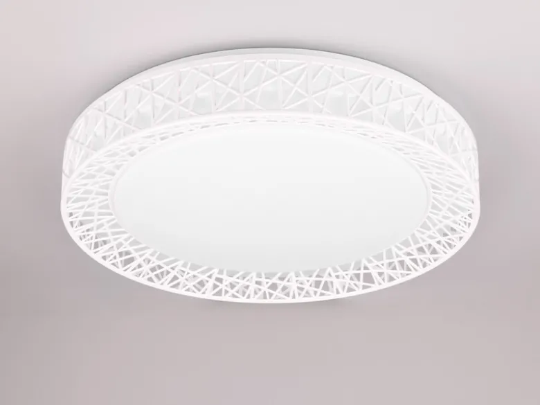LED Deckenleuchte CLUSTER dimmbar mit Fernbedienung, Weiß Ø 48cm