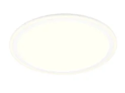 LED Deckenleuchte CORA ultraflach mit zwei Lichtquellen, Weiß, Ø 45cm