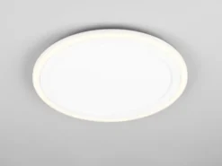 LED Deckenleuchte CORA ultraflach mit zwei Lichtquellen, Weiß, Ø 32,5cm