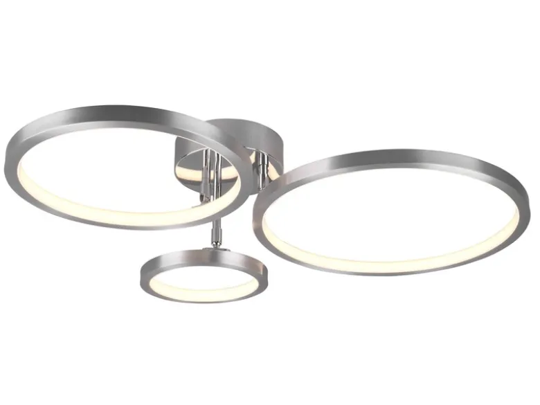 LED Deckenleuchte CORNA schwenkbar & dimmbar, Silber Breite 71cm