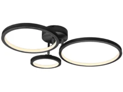 LED Deckenleuchte CORNA schwenkbar & dimmbar, Schwarz Breite 71cm