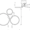 LED Deckenleuchte CORNA schwenkbar & dimmbar, Weiß Breite 71cm