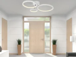 LED Deckenleuchte CORNA schwenkbar & dimmbar, Weiß Breite 71cm