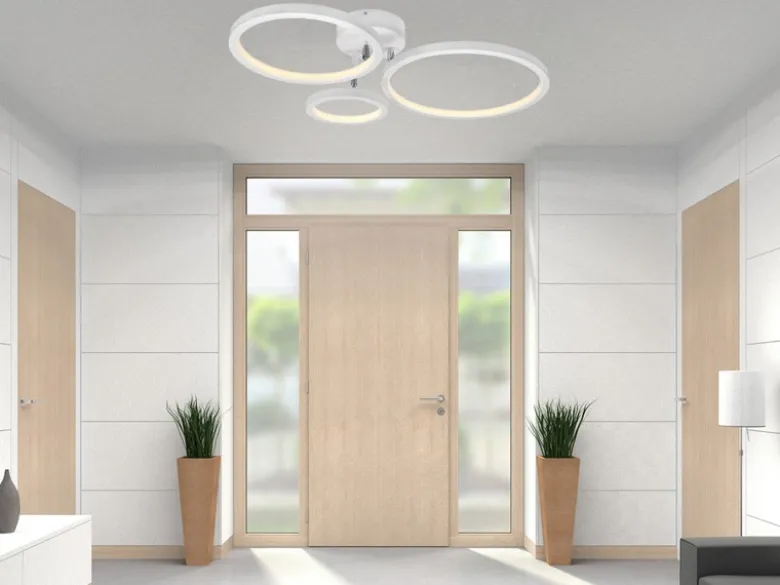 LED Deckenleuchte CORNA schwenkbar & dimmbar, Weiß Breite 71cm