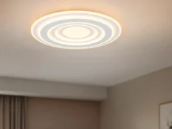 LED Deckenleuchte COSTA flach mit Fernbedienung, dimmbar, Ø 48cm