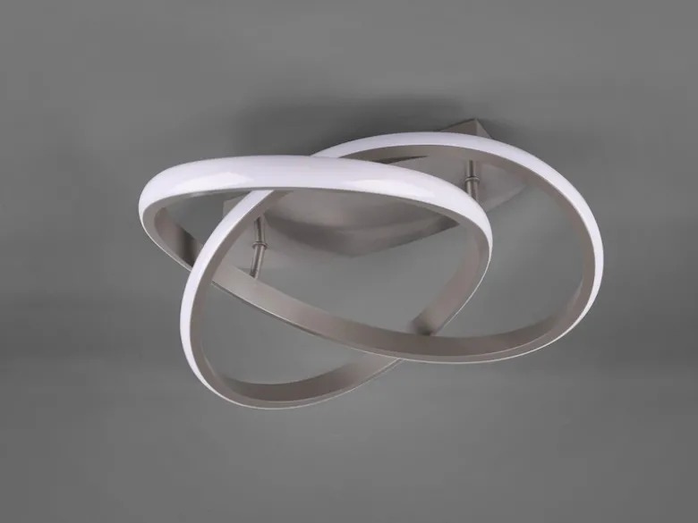 LED Deckenleuchte COURSE Silber, dimmbar, warmweiß Ø 45cm