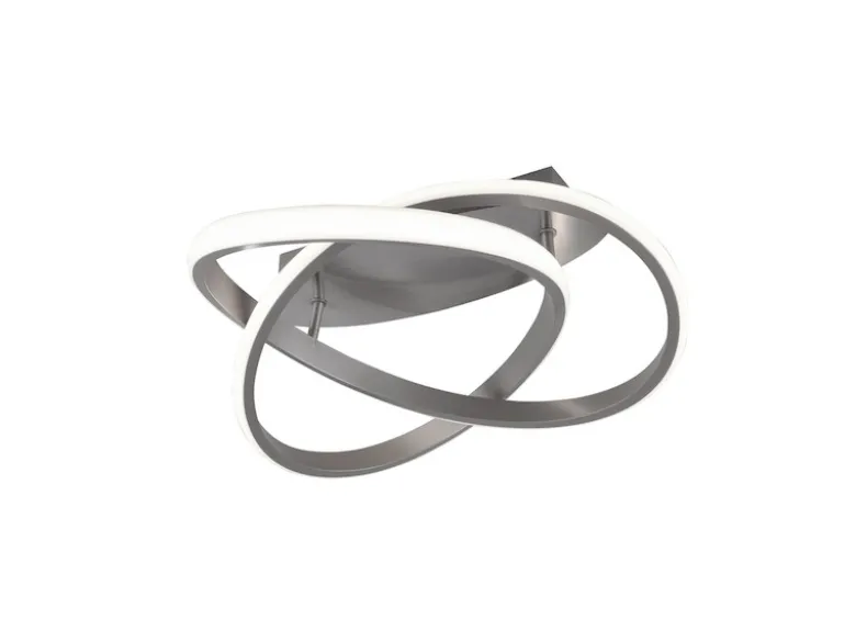 LED Deckenleuchte COURSE Silber, dimmbar, warmweiß Ø 45cm