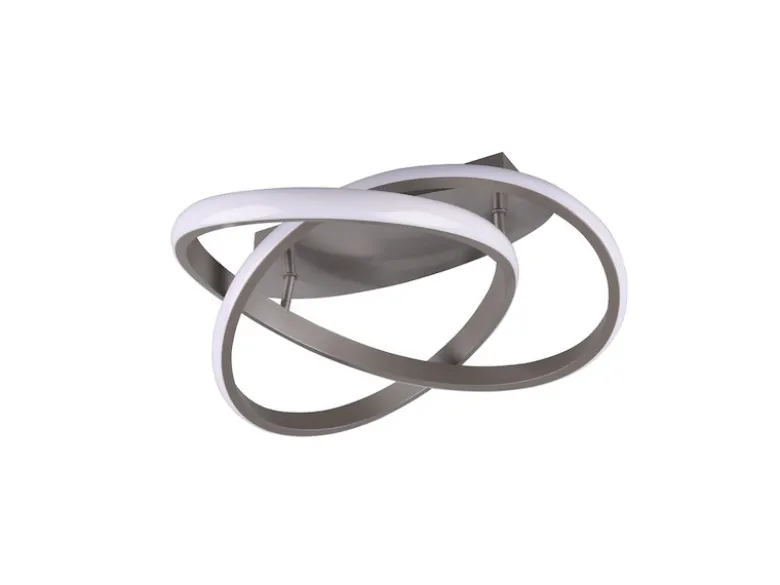 LED Deckenleuchte COURSE Silber, dimmbar, warmweiß Ø 45cm