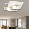 LED Deckenleuchte CRICKET in Weiß 3 Lichtfarben einstellbar, 50x40cm
