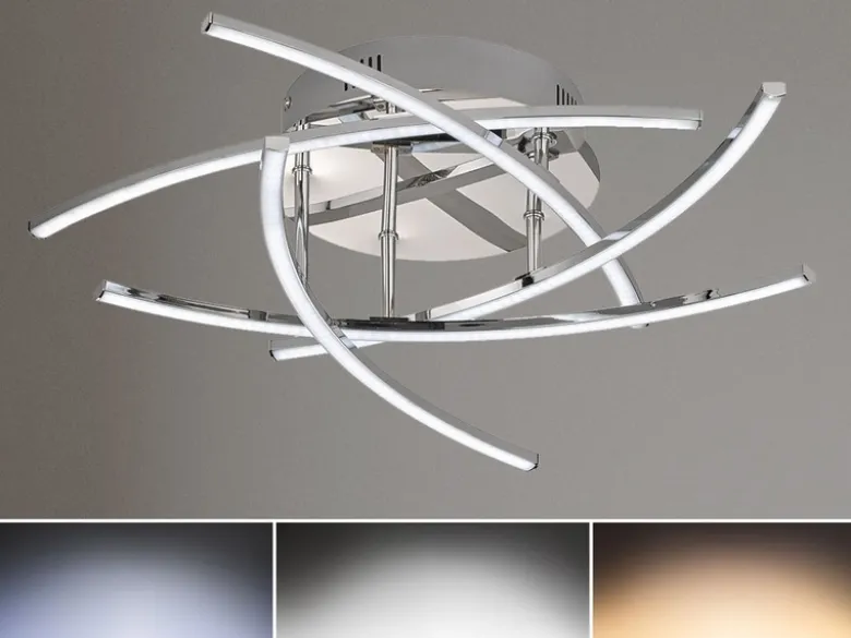 LED Deckenleuchte CROSS dimmbar & Lichtfarbe einstellbar, Ø 50cm