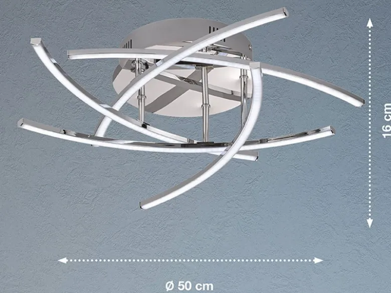 LED Deckenleuchte CROSS dimmbar & Lichtfarbe einstellbar, Ø 50cm