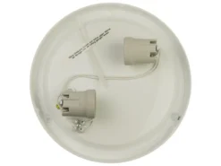 LED Deckenleuchte / Deckenschale rund, Glas satiniert mit Klarrand, Ø 35cm