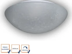 LED Deckenleuchte / Deckenschale rund, Glas PERGAMENT, Ø 30cm
