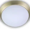 LED Deckenleuchte Deckenschale Opalglas matt Dekorring Messing matt, Ø 50cm