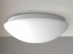 LED Deckenleuchte / Deckenschale rund, Opalglas matt, Ø 25cm