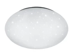 LED Deckenleuchte, Deckenschale PUTZ Sternenhimmel Kunststoff Weiß Ø 37cm IP44