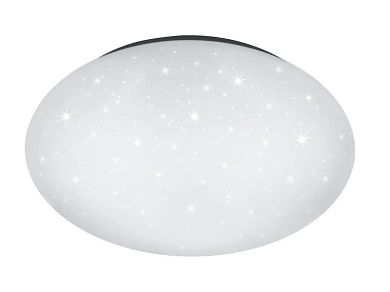 LED Deckenleuchte, Deckenschale PUTZ Sternenhimmel Kunststoff Weiß Ø 37cm IP44