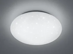 LED Deckenleuchte, Deckenschale PUTZ Sternenhimmel Kunststoff Weiß Ø 37cm IP44